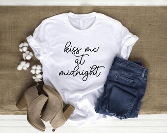 Beije-me à meia-noite svg, ano novo svg, véspera de ano novo, festa, camisa, svg, arquivo digital, feliz 2021