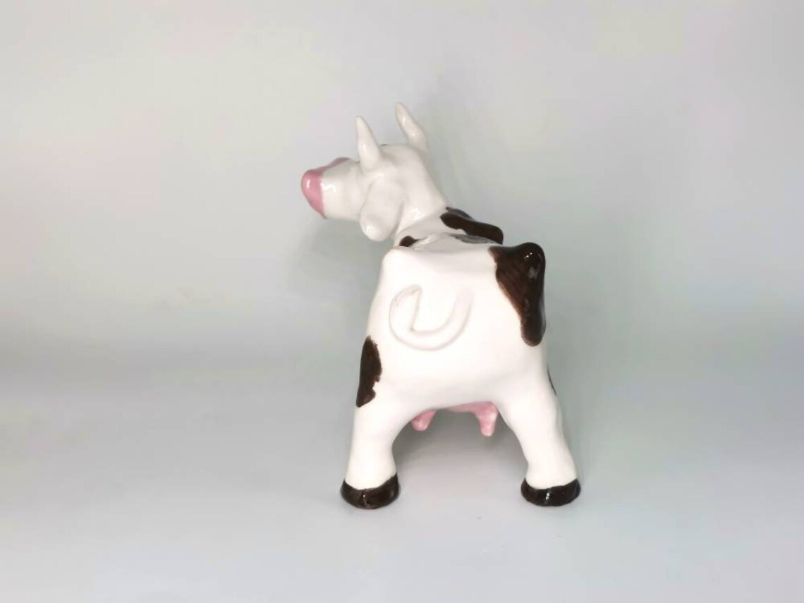Ceramic Cow Figurine Pottery Cow Figurine Clay Cow Etsy