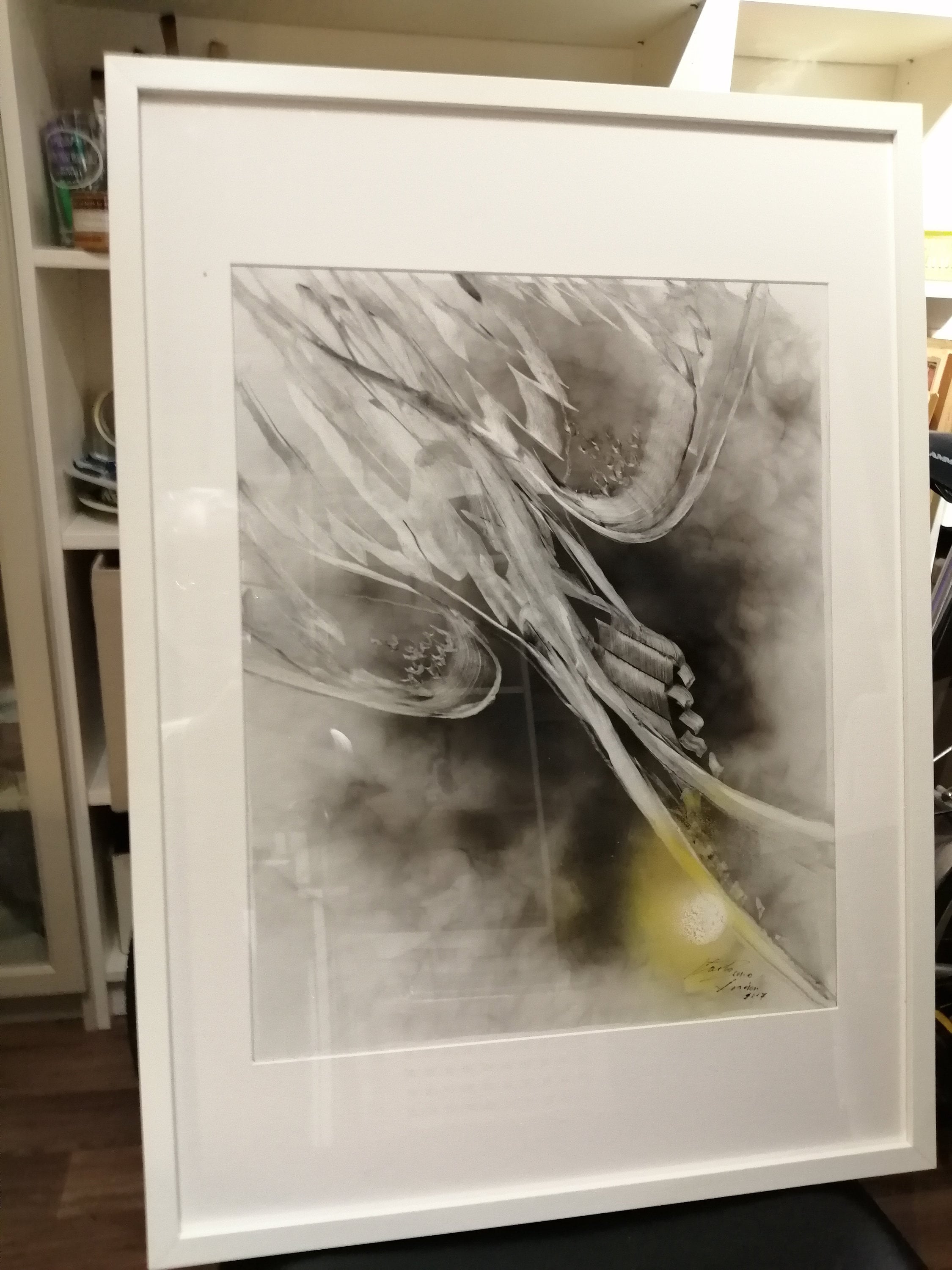 Original Candle Smoke Painting COLLAPSE Etsy