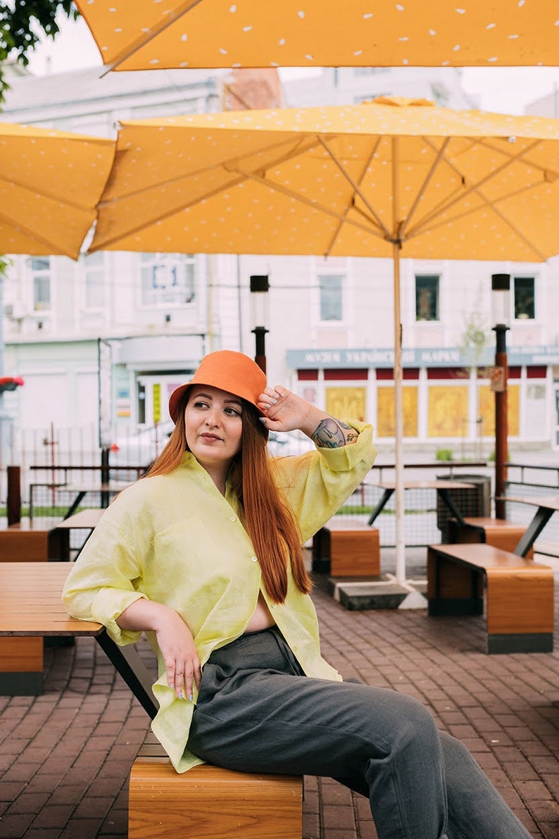 Bucket hat for women, sun beach hat. image 4