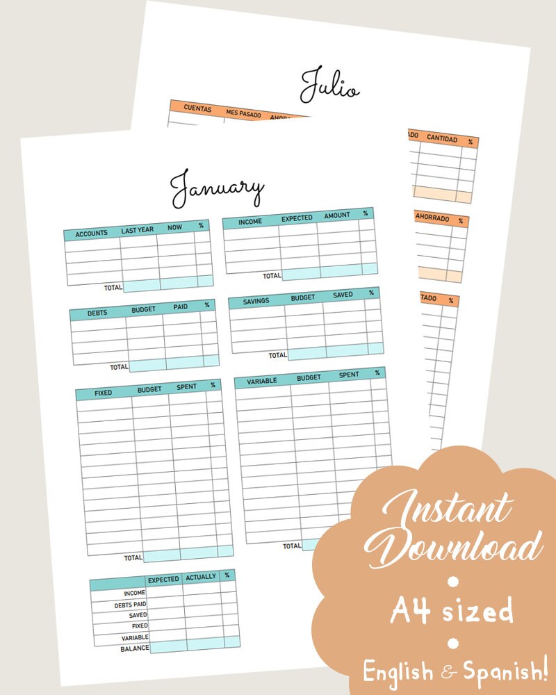 Cute budget planner catchtews