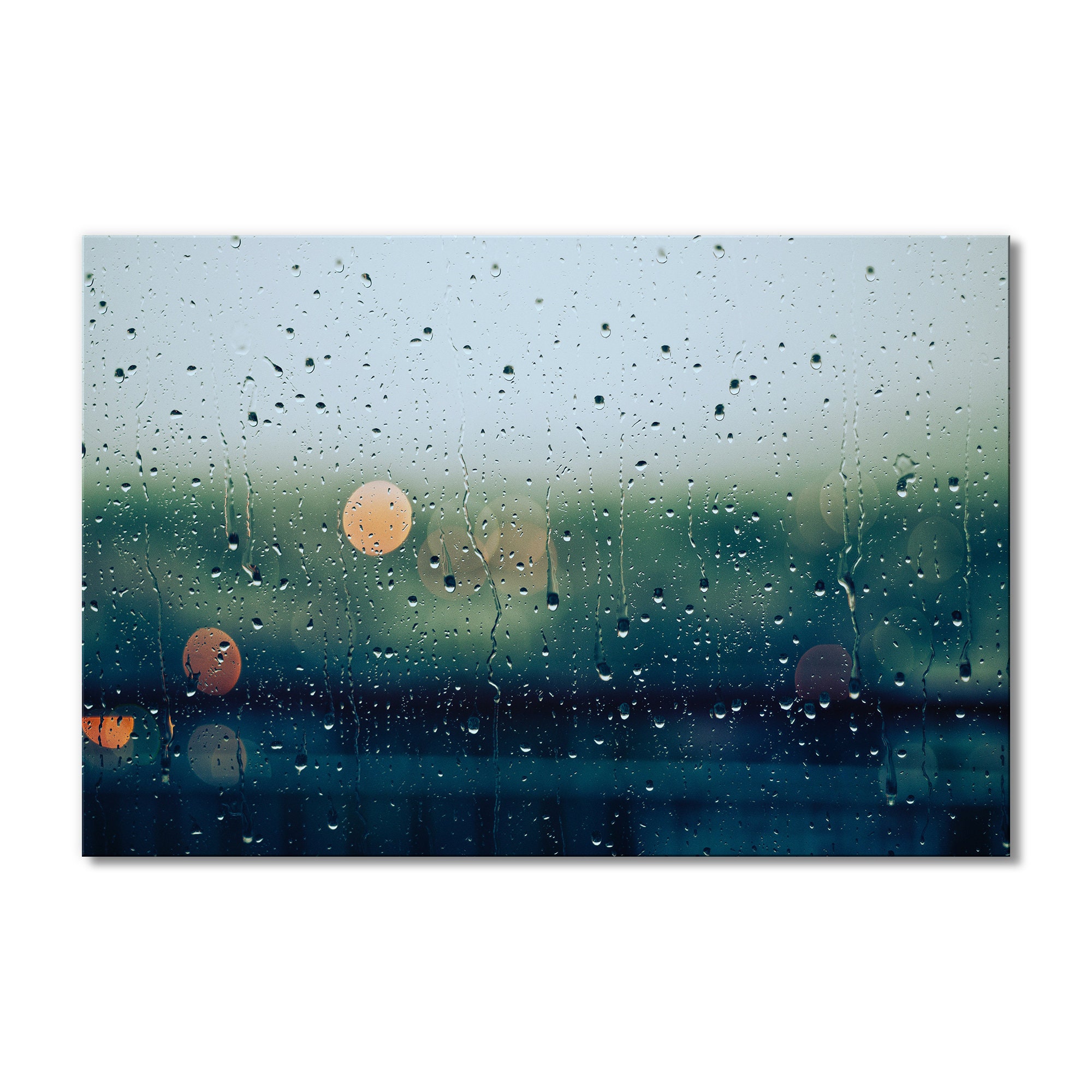 Raindrops glass Abstract Water Drops Wall Art Canvas Prints Etsy