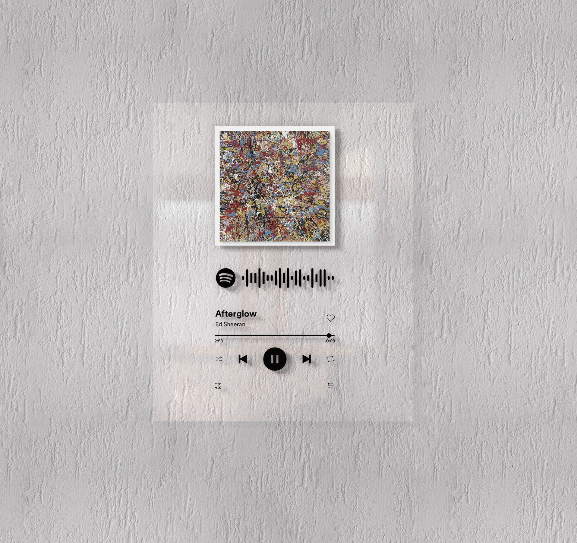 Ed Sheeran poster Custom spotify song and picture with time Etsy