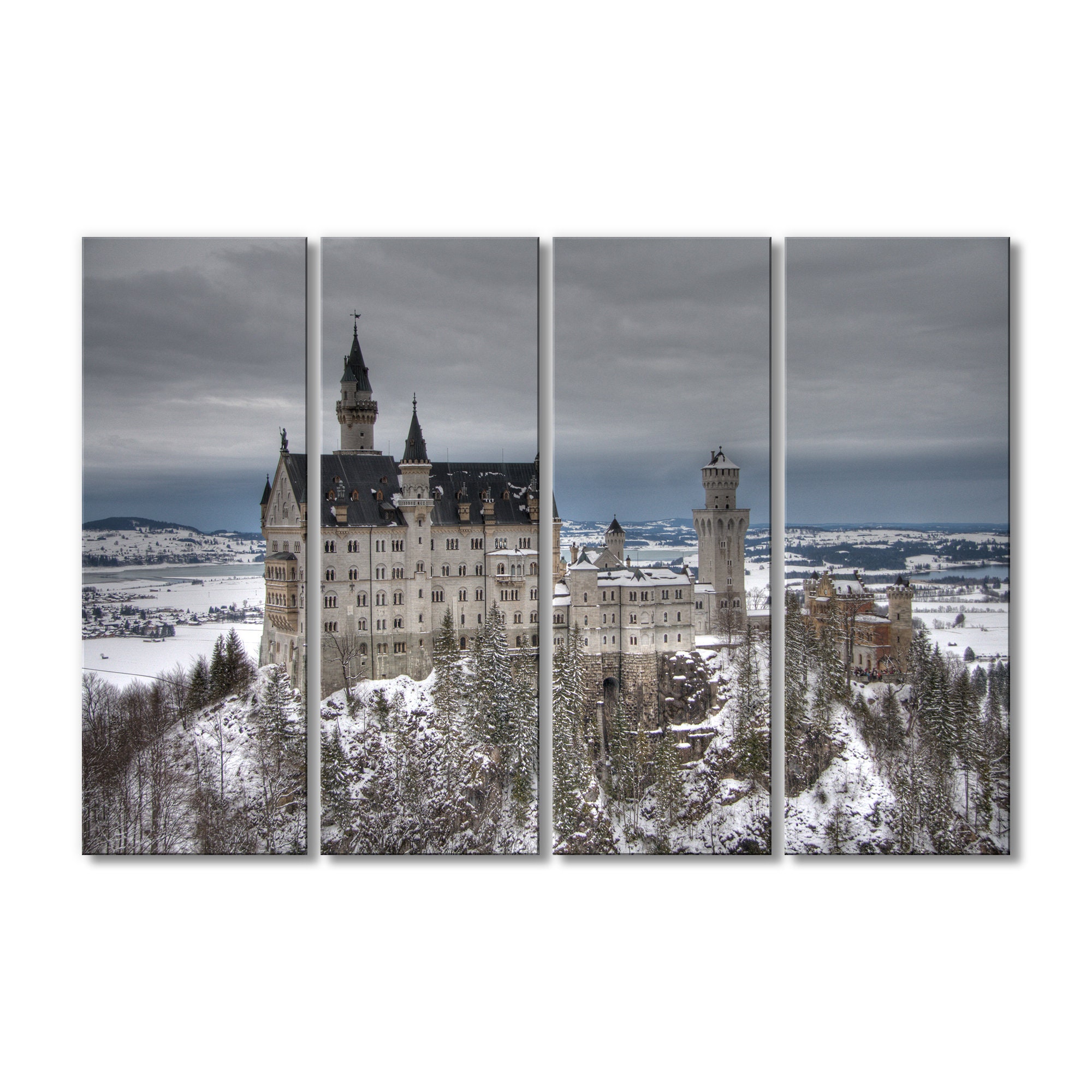 Castle Wall Decor Castle art prints Canvas Print Castle Wall Etsy