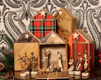 Banana fiber Nativity set