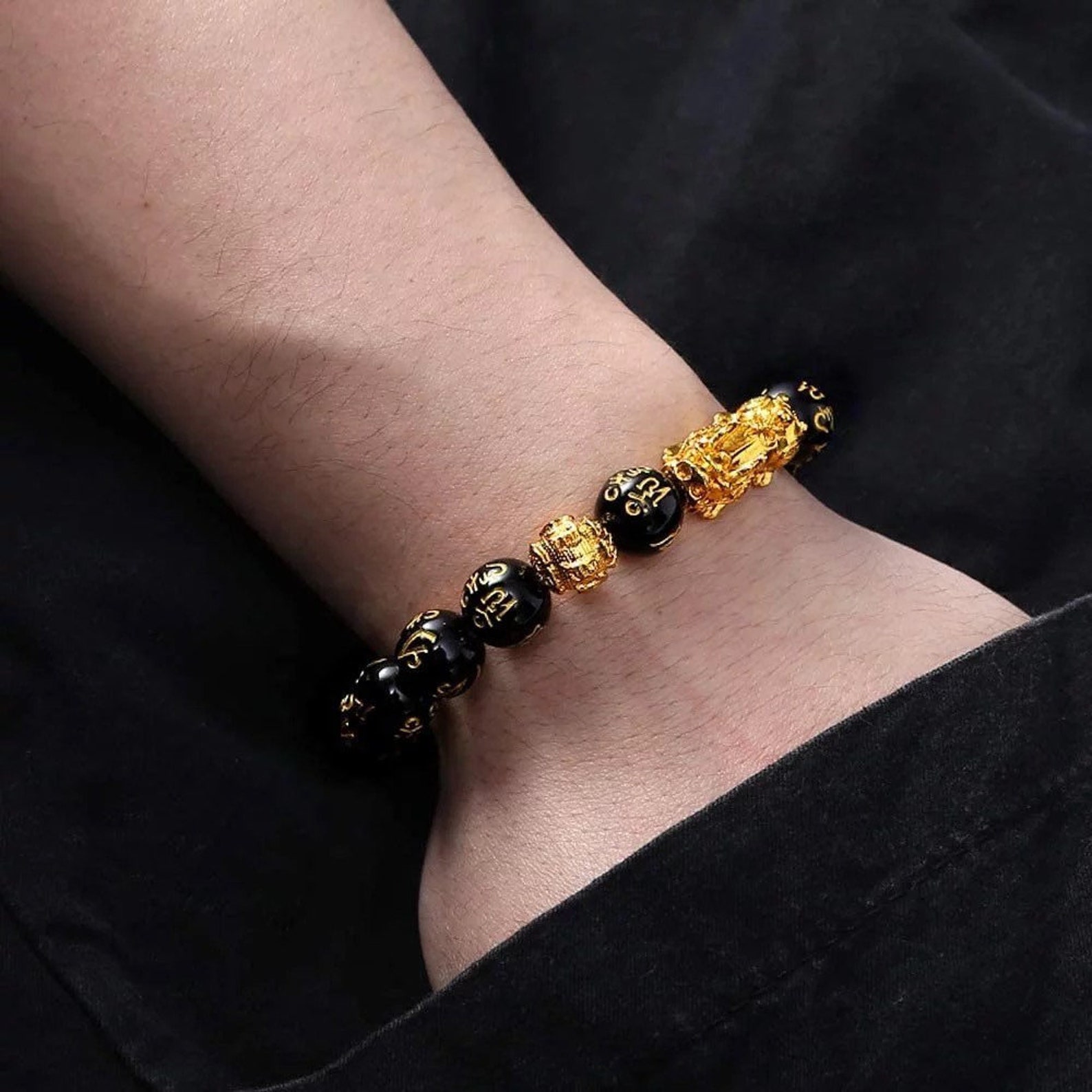 Cute charm bracelets. Matching couple bracelets. Beaded couple Etsy