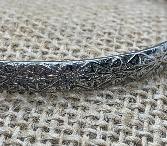 Vintage Sterling Silver Bangle, Stackable Bangle.… - image 4