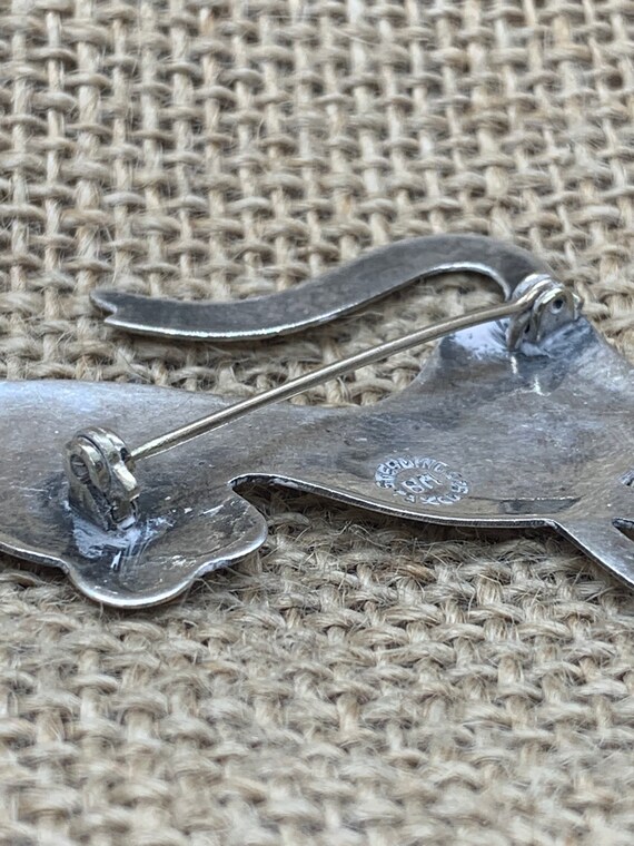 Vintage Sterling Silver Donkey Brooch Pin, Vintag… - image 3
