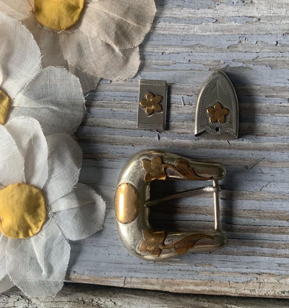 Vintage Bojar Western Three-Piece Ranger Belt Buckle … - Gem