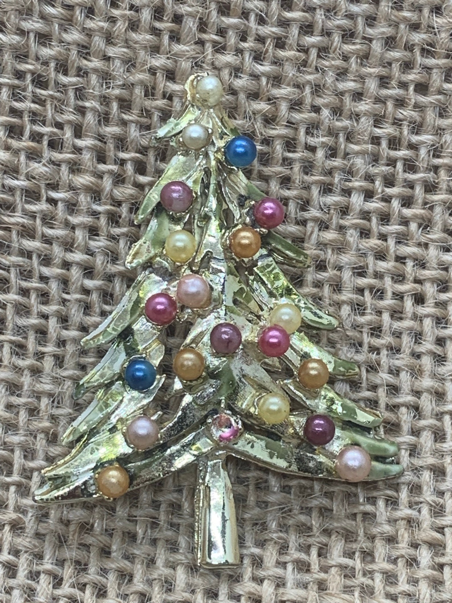 CLEARANCE Christmas Tree Pin Vintage Christmas Tree Pin Etsy