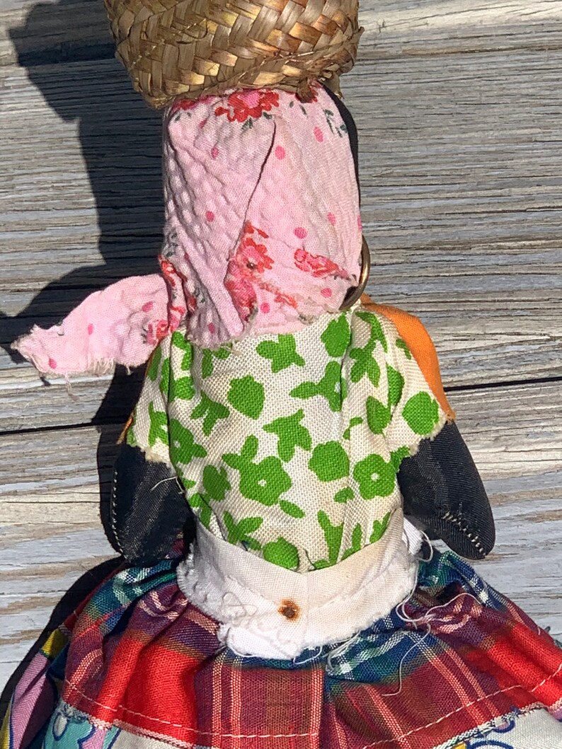 Vintage Folk Art Cloth Doll, Handmade Collectible Doll - Etsy