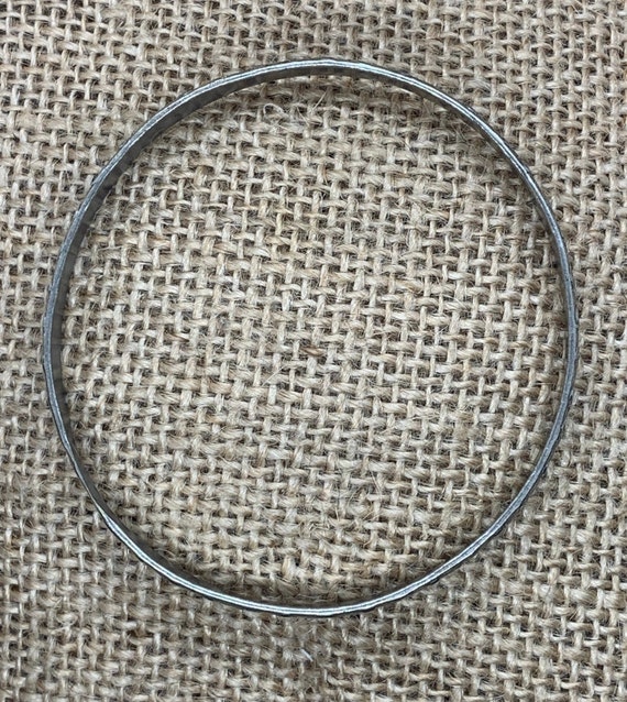 Vintage Sterling Silver Bangle, Stackable Bangle.… - image 2