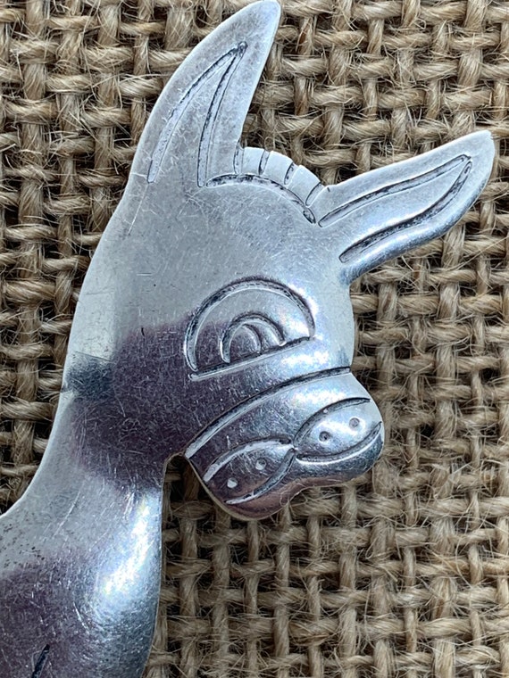Vintage Sterling Silver Donkey Brooch Pin, Vintag… - image 5