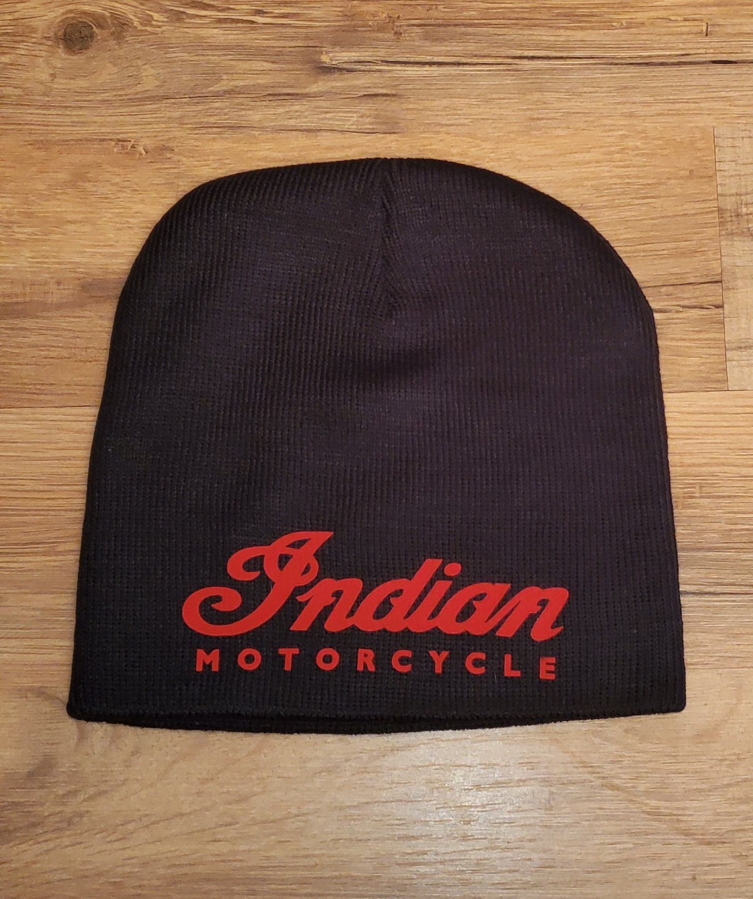 Indian Motorcycle Winter Knit Beanie Black Etsy