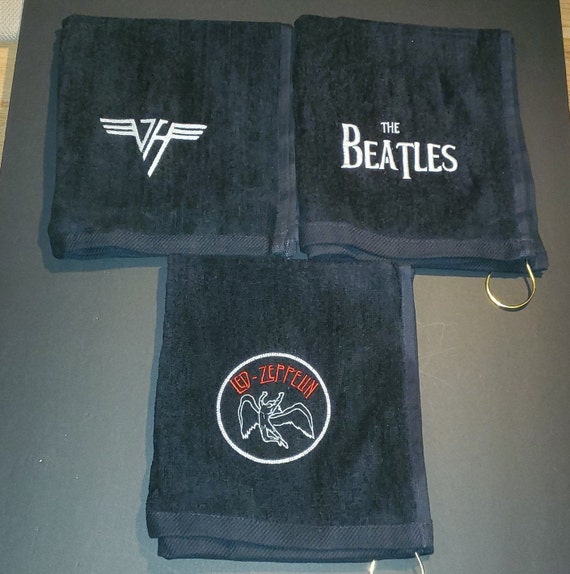 Van Halen Led Zeppelin Beatles Golf Sport Towel Set Etsy