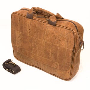 Kork Aktentasche für Männer und Frauen * 2 Farben * Vegan * Laptoptasche * Bürotasche * abwaschbar * antiseptisch * sehr leicht * handmade