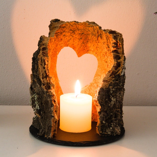 TOP gift idea * CORKed cork lantern with heart *ACTION from EUR 50.00* Unique * fireproof, water-repellent, handmade, sustainable, vegan