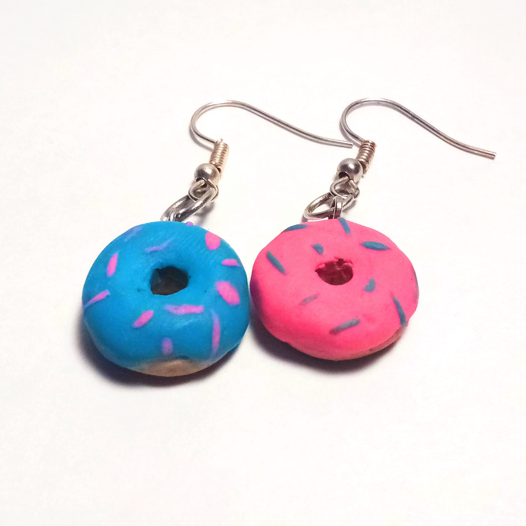 Donut Earrings Polymer Clay Earrings Dangle Earrings Etsy UK