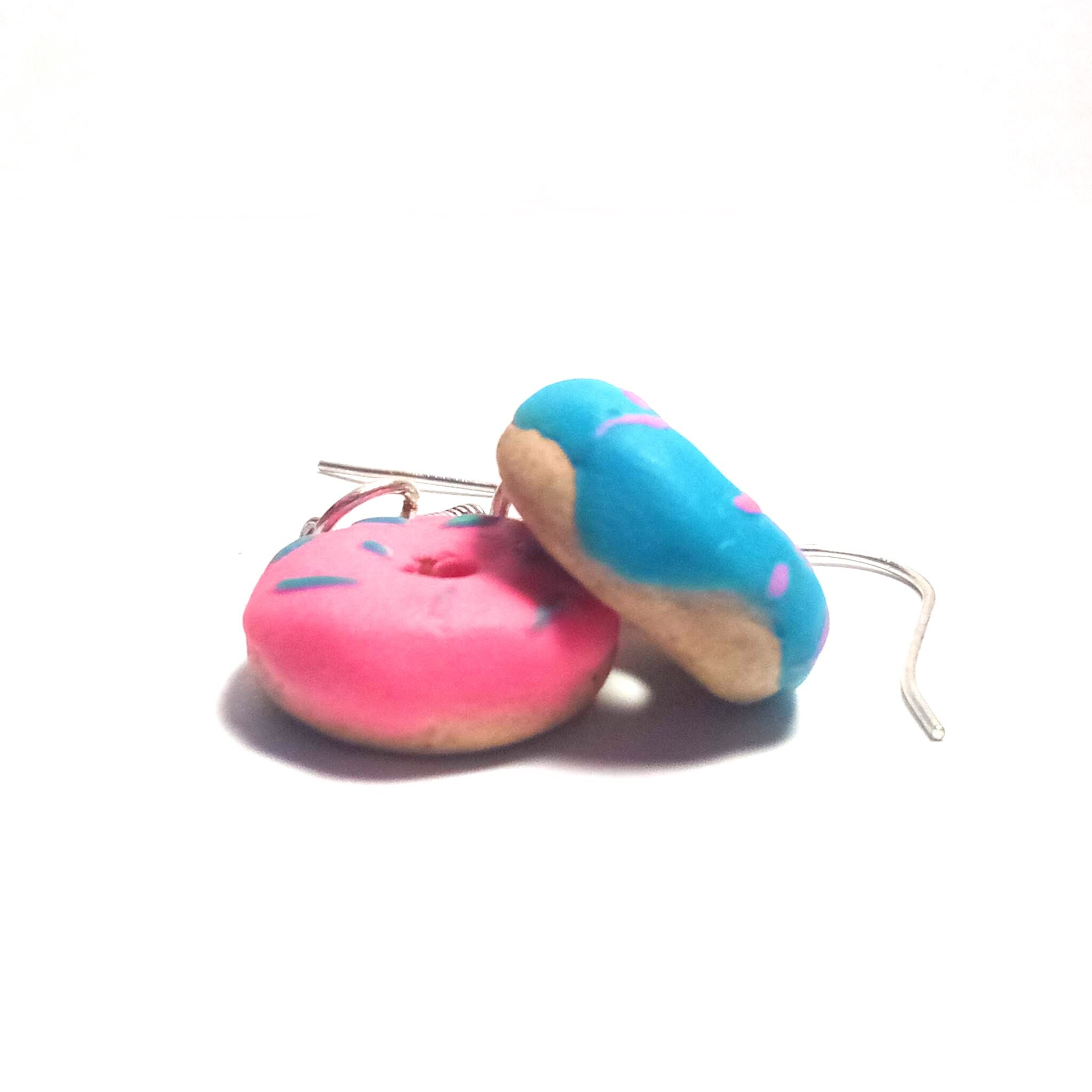 Donut Earrings Polymer Clay Earrings Dangle Earrings Etsy UK