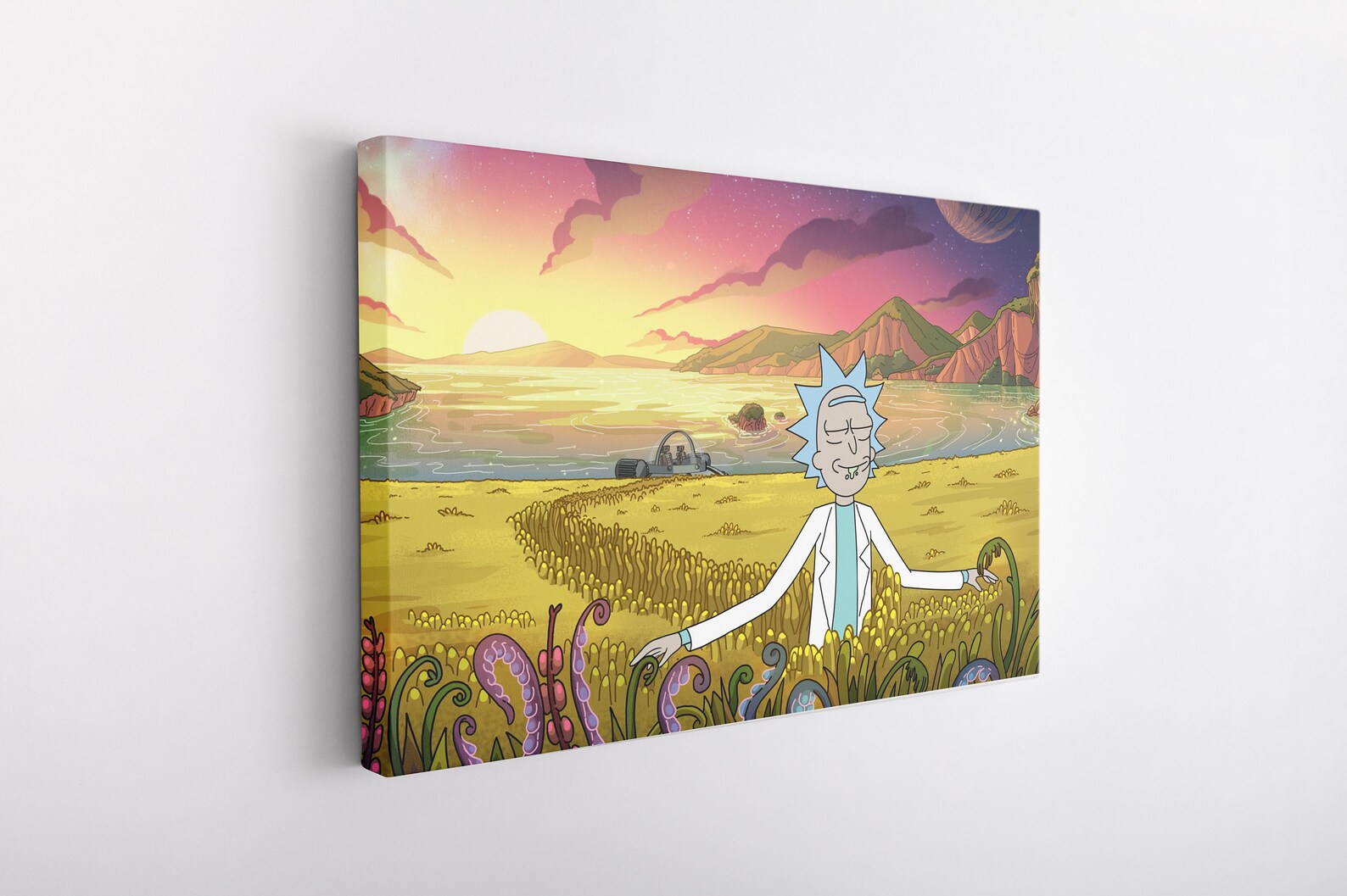 Rick and Morty Canvas Print Wall Art Decor on Framed Canvas Etsy