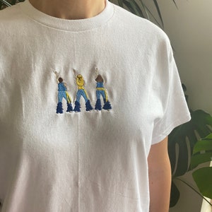 Donna and the Dynamos Embroidered Tshirt, Tee, Summer T-shirt, Spring Tee, Cotton