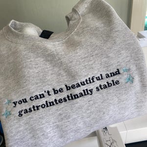 Beautiful and gastrointestinally stable Embroidered Sweatshirt