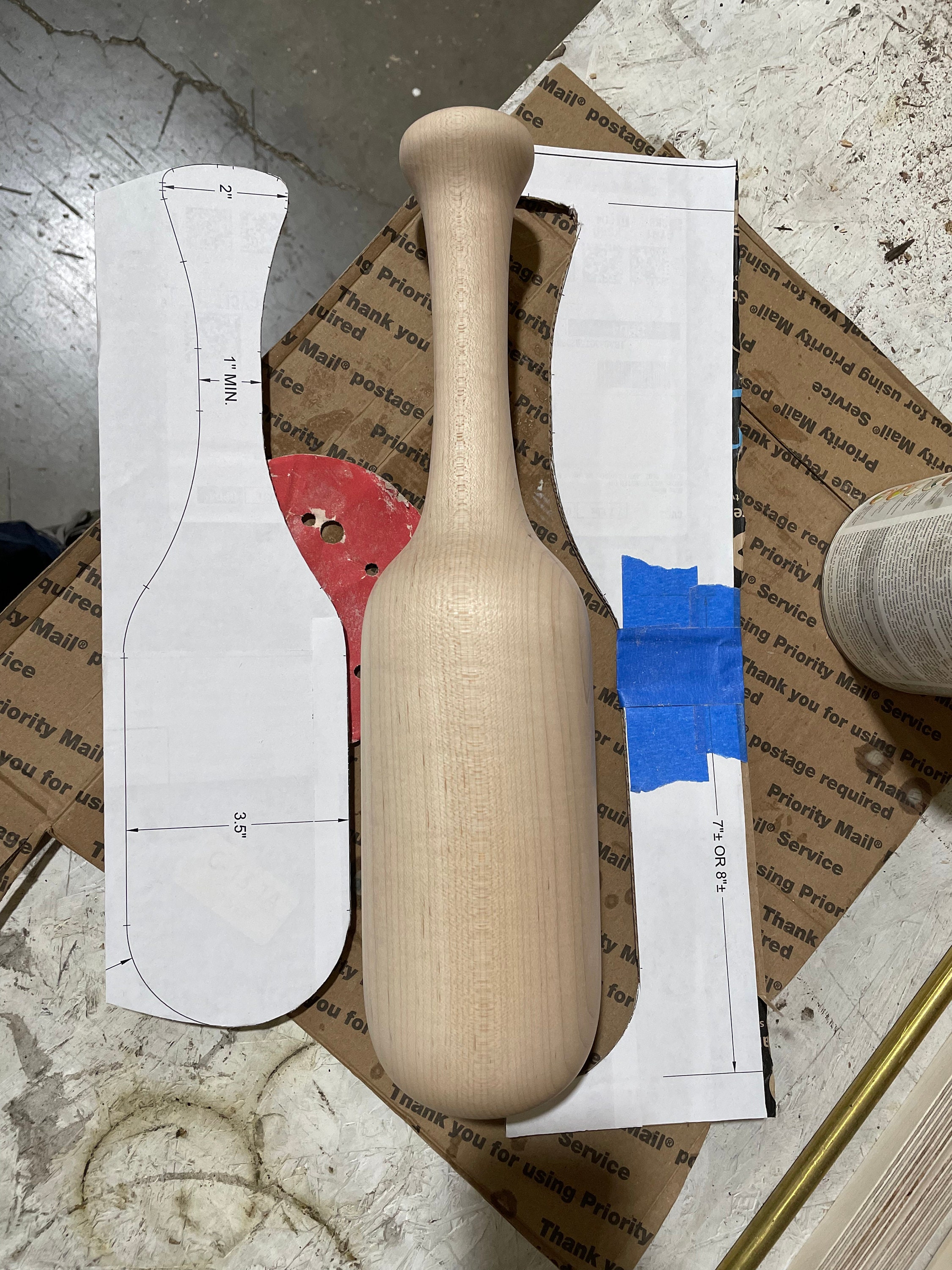 Baseball/softball Glove Breakin Mallet From Hard Maple Etsy