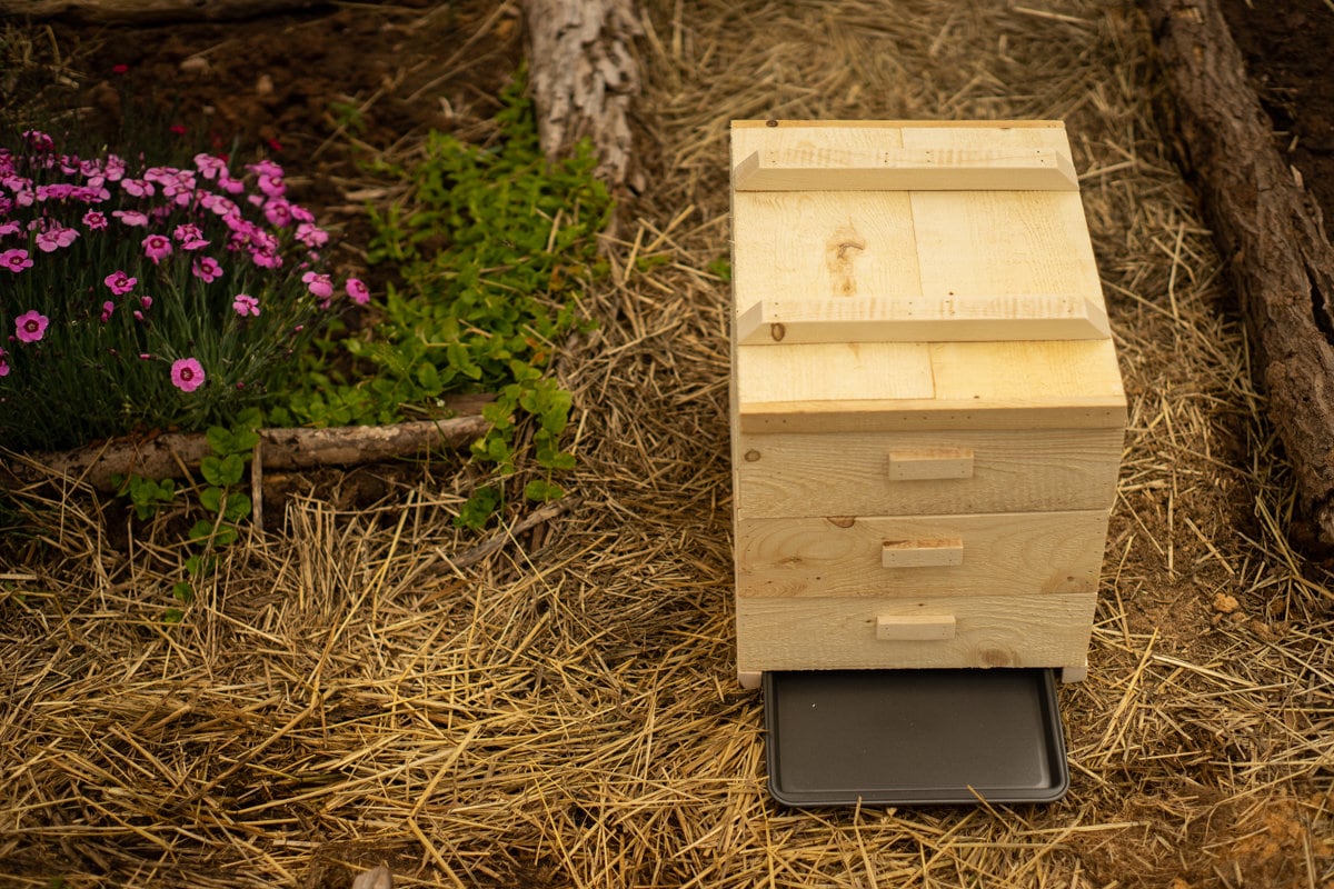 Wooden Worm Composter Farm Bin for and Garden Etsy Canada