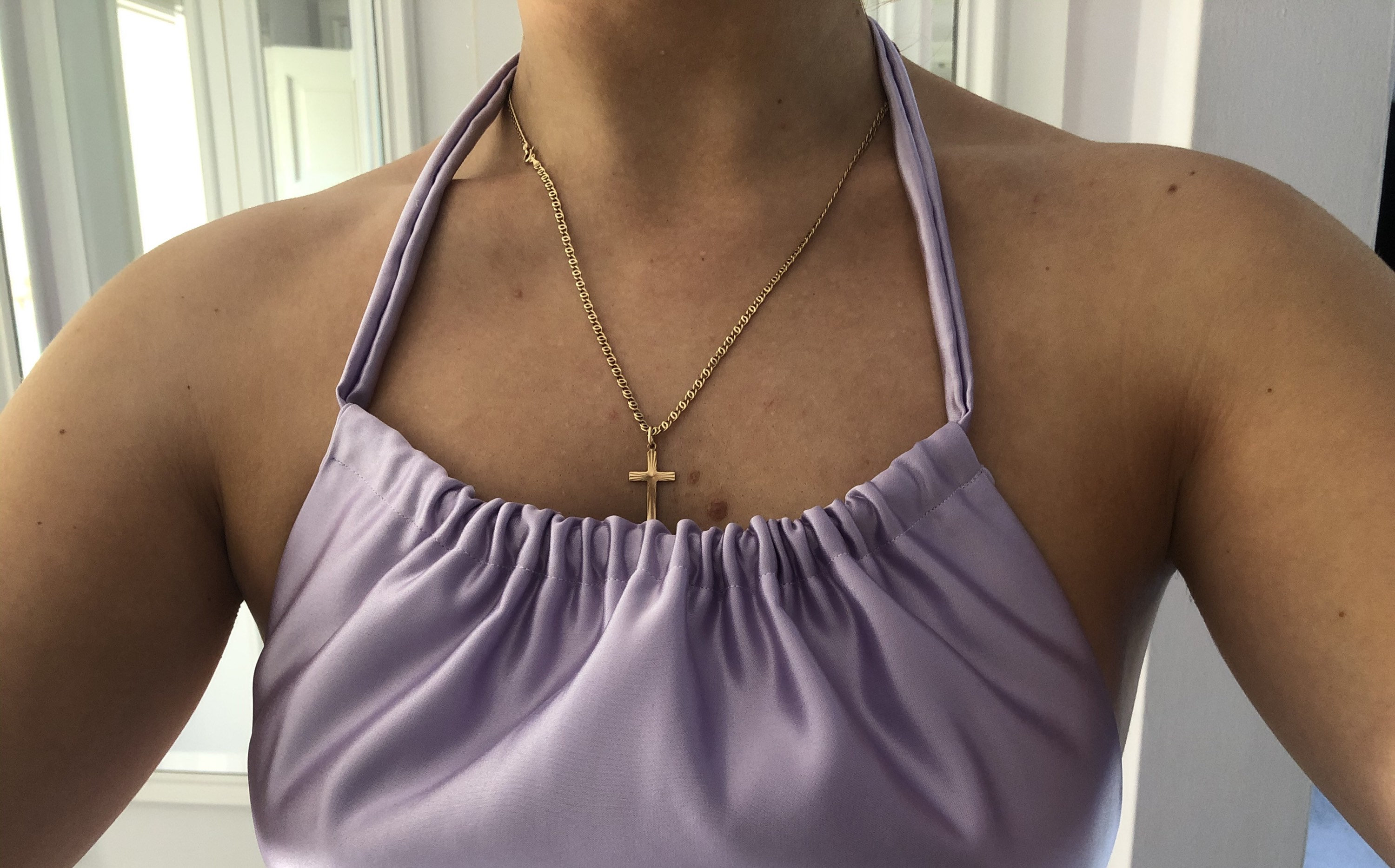backless halterneck
