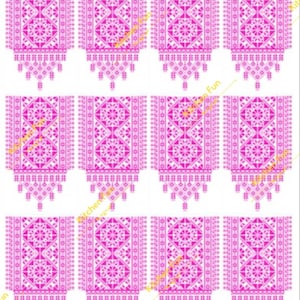 Pink Palestinian embroidery