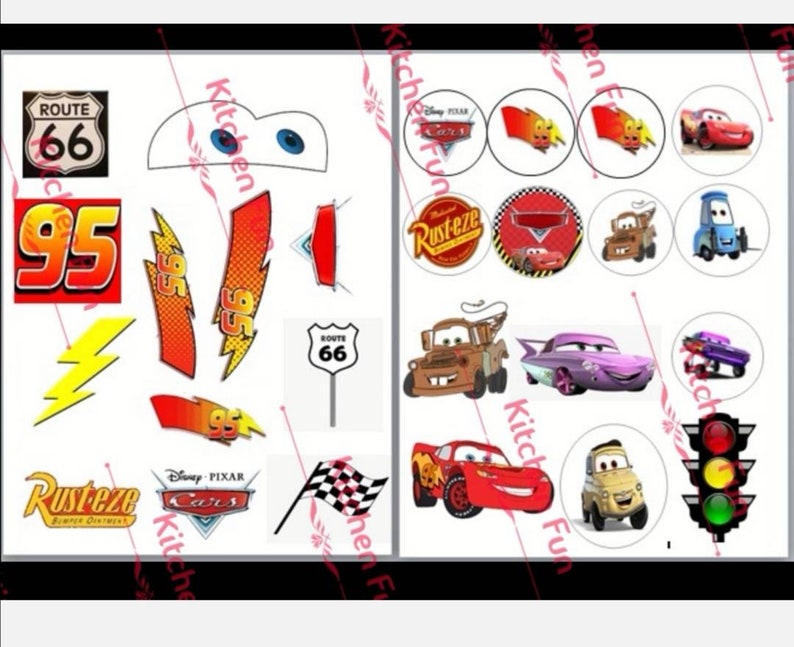 Cars Mcqueen Parts Etsy