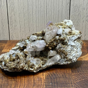 Beautiful Large Veracruz Amethyst Purple Crystal Cluster On Matrix