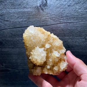 Beautiful Clusters Of Points Of DogTooth Feather Like Orange Yellow White Calcite Crystals Mineral Specimen