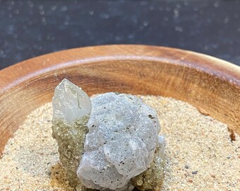 36g 蛍石入り水晶 - ヤオガンシアン鉱山、中国。美しい天然結晶。鉱物