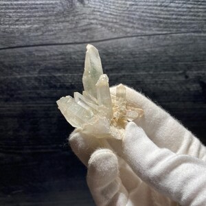Beautiful Green Chlorite Included Shiny Quartz Cluster Crystals On Matrix Mineral Specimen