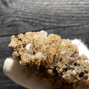 Rare Very Nice Columnar Hexagonal Calcite Shiny Crystal With Brown Aragonite & Pyrolusite Inclusions Etched Dissolution Mineral Specimen