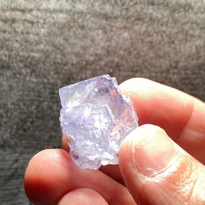 Wunderschöne Ygx YaoGangXian Fluorite Klare Kristalle Mit Treppenstufen Flächen Mineral Probe