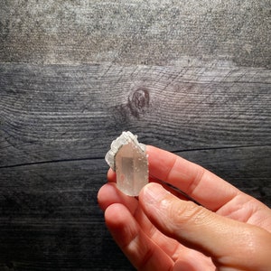 Very Nice Quartz Crystal Cluster With Bright Orange Fluorescent Calcite Blades Crystals Jacket