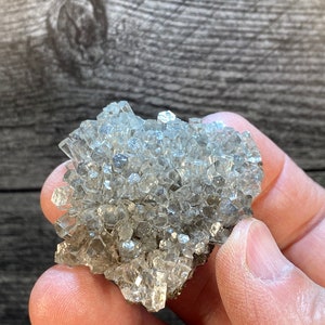 Columnar Calcite Crystal Clusters On Matrix | Hexagonal Clear Calcite Mineral Specimen From Fujian