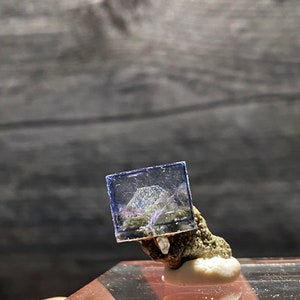 Amazing Beautiful YGX Yaogangxian Thumbnail Fluorite Water Clear Crystal With Jelly Like Phantom On Matrix Mineral Specimen