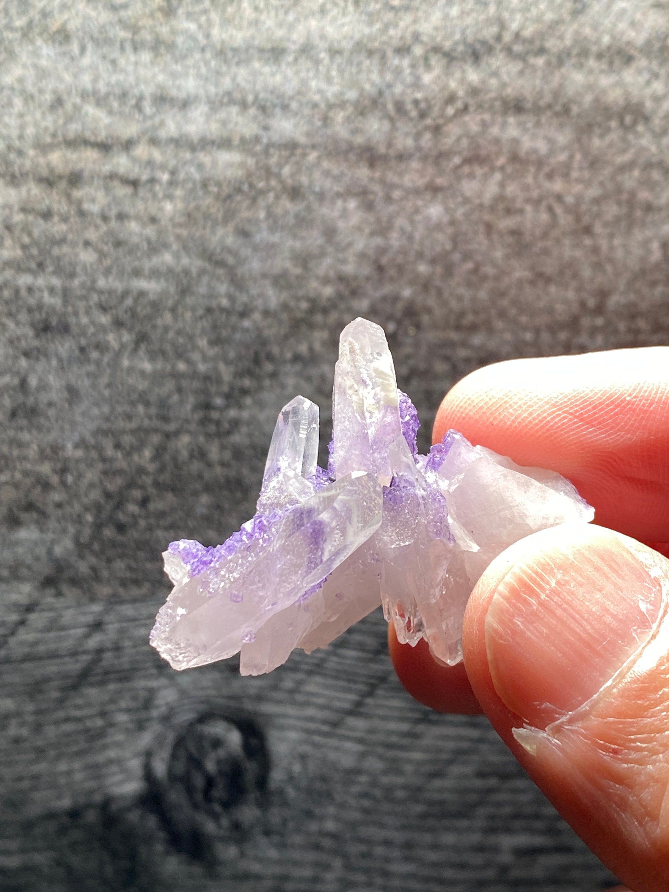 YGX Purple Fluorite Crystals on Quartz Matrix Specimen - Etsy