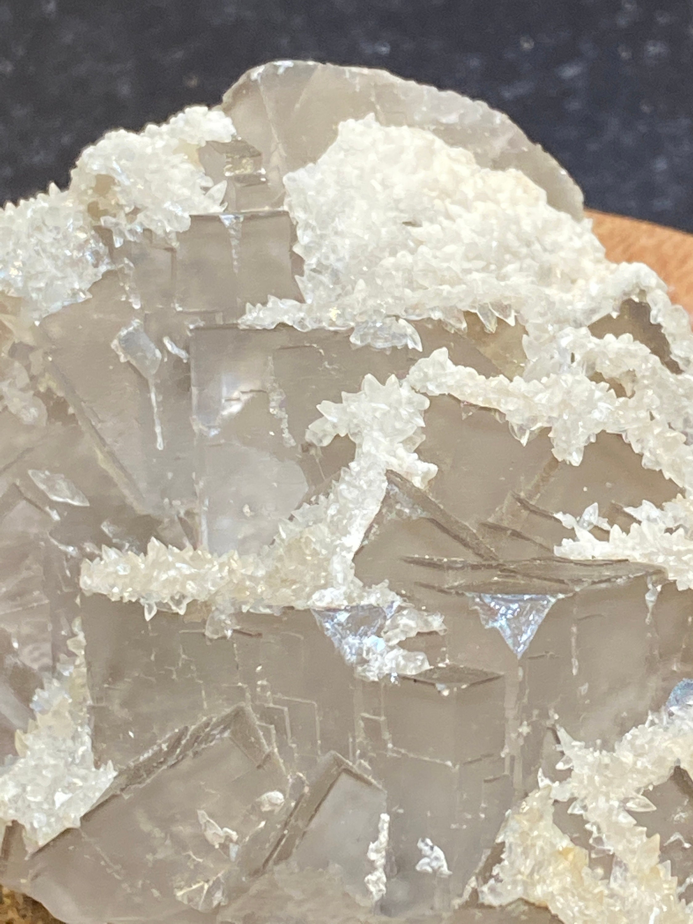 Very Nice White Colorless Clear Fluorite Crystals on Matrix - Etsy UK