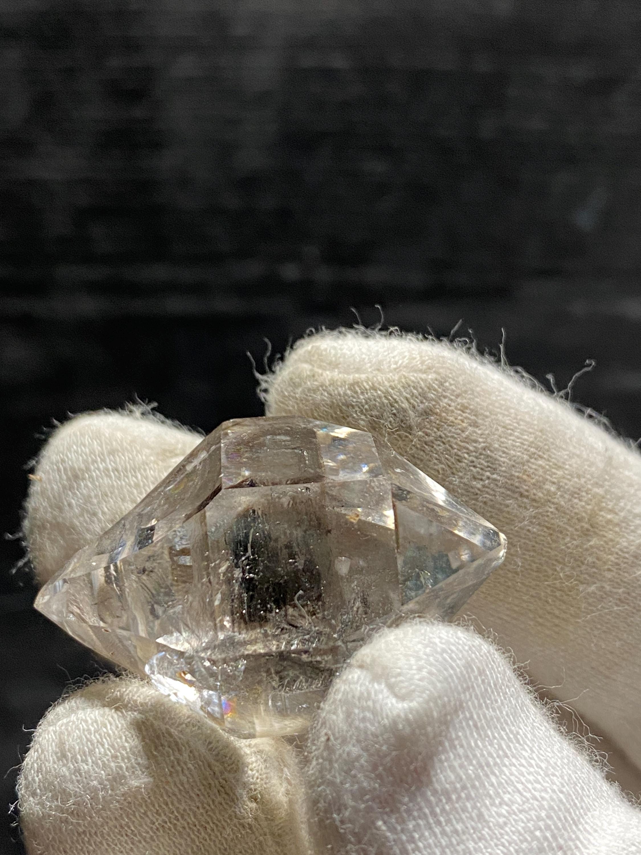 Phool ハーキマーダイヤモンド 7号 ハーキマーダイヤモンド型水晶 - 両端にセピオライトが入った