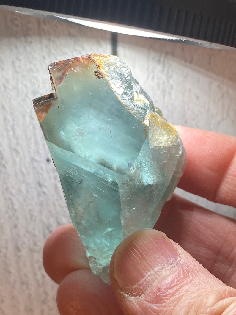 Gobi Desert Inner Mongolia Blue Fluorite Crystal