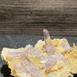 Beautiful Quartz Var Veracruz Amethyst Purple Crystal Cluster On Matrix Mineral Specimen