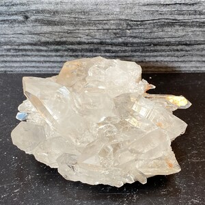 Beautiful Chlorite Included Shiny Quartz Cluster Crystals On Matrix