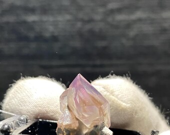 サムネイル 希少な安徽省産クリアクォーツ、紫アメジスト結晶鉱物標本