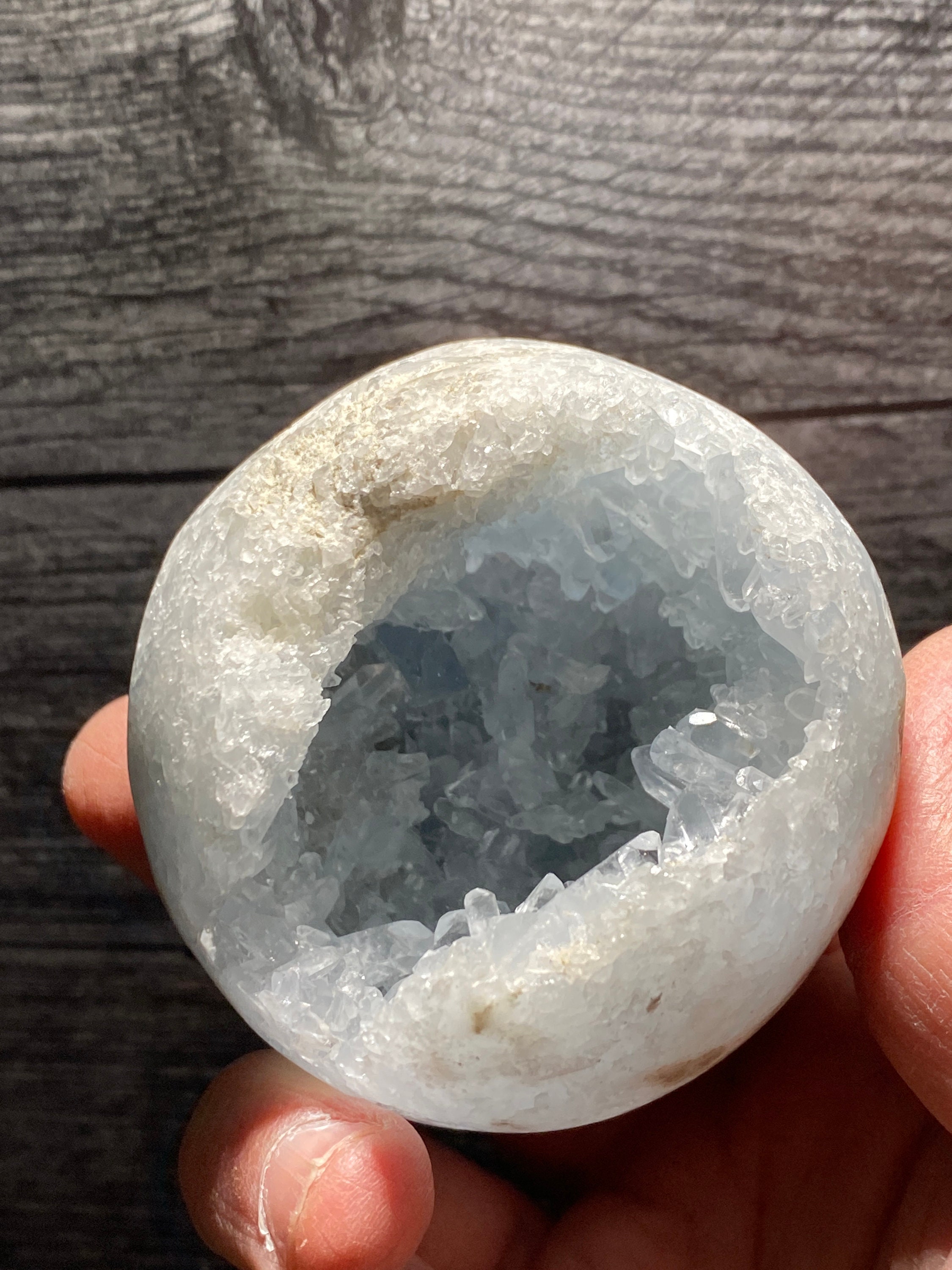 SUPBEI Celestit Kristall Cluster 150g - Natürlicher Heilstein Für Meditation