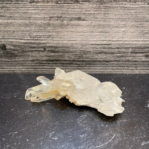 Beautiful Chlorite Included Shiny Quartz Cluster Crystals On Matrix