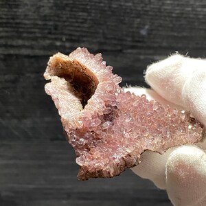 Purple Pink Amethyst Crystal Clusters On Matrix Mineral Specimen From Turkey